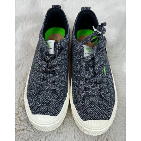 NWT CARIUMA Women’s IBI Low Bamboo Brazilian ECO Sneakers Grey Knit Size 5 $119. - Picture 2 of 8